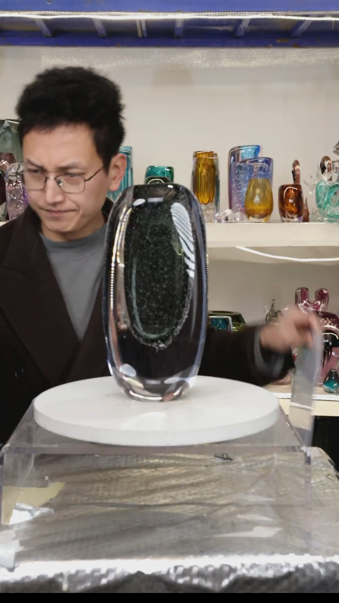 【闪购商品】琉璃高27精品琉璃正常手工痕迹