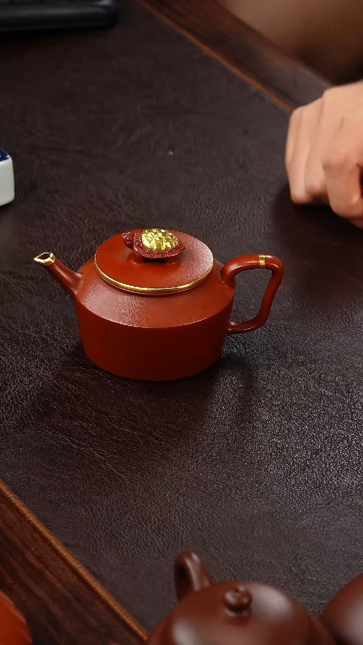 茶壶紫砂侯峰大红袍富甲天下150cc