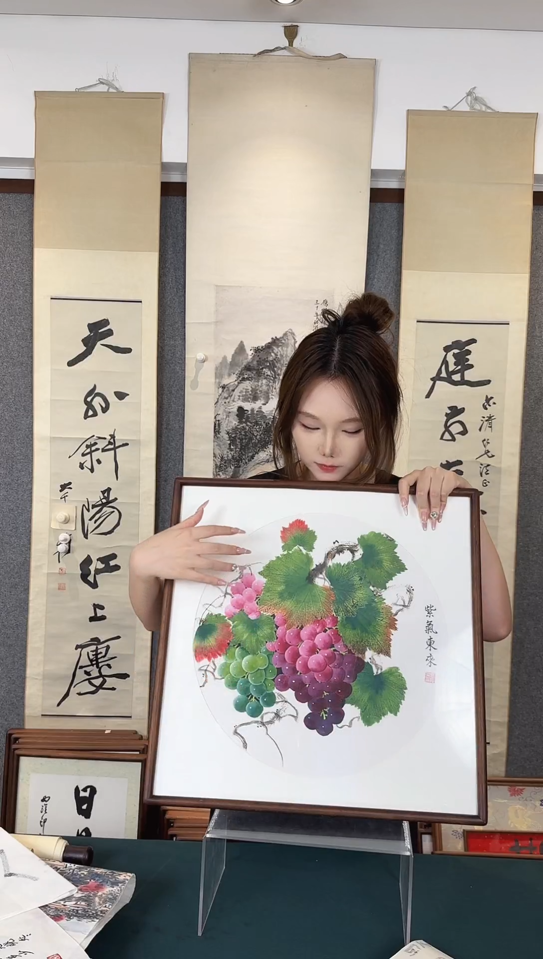 国画老师手绘作品
