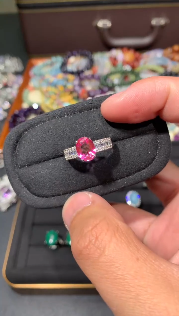 未镶嵌戒指托帕石K109