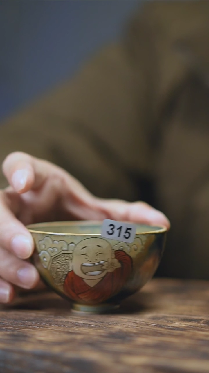 【闪购商品】315景德镇手绘笑面佛杯