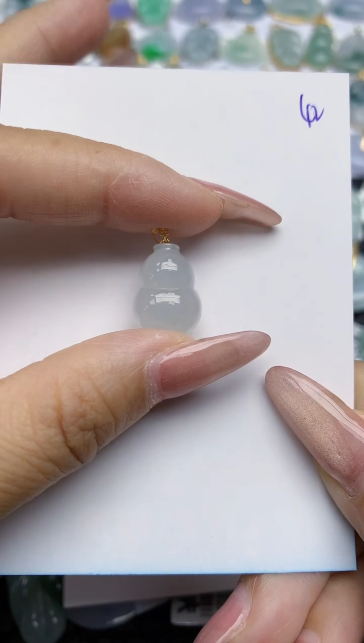 【闪购商品】翡翠颈饰18K金镶嵌天然A货翡翠 42