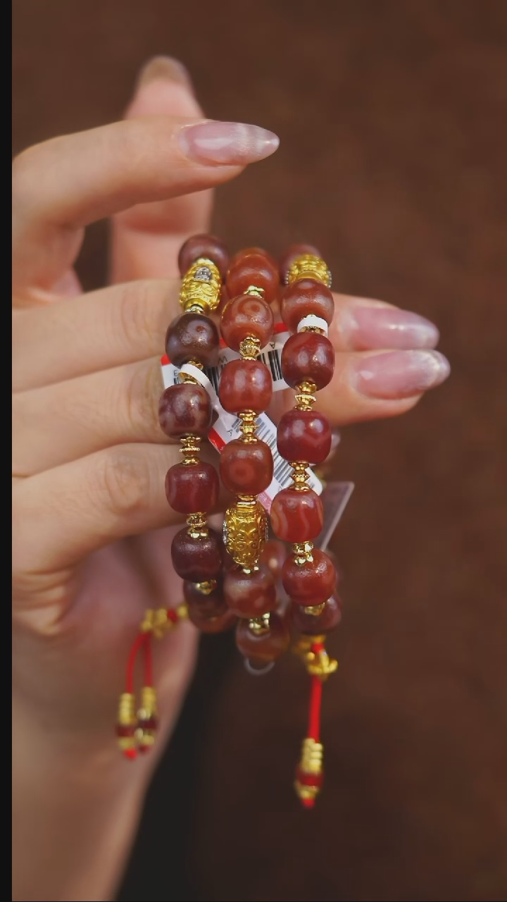 【闪购商品】玛瑙/玉髓手串未镶嵌多样性发一（男款）