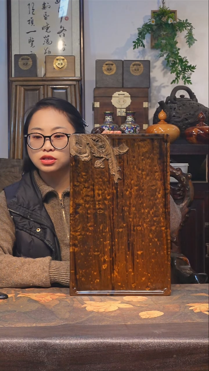 金丝楠小叶桢楠【5】纯手工 整板整雕 重工茶盘