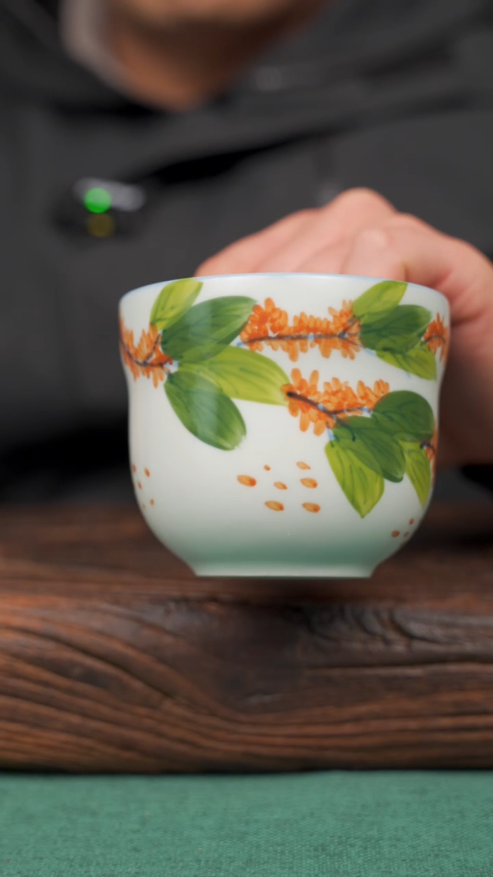 【闪购商品】瓷片88景德镇杯釉下手工手绘瓷器