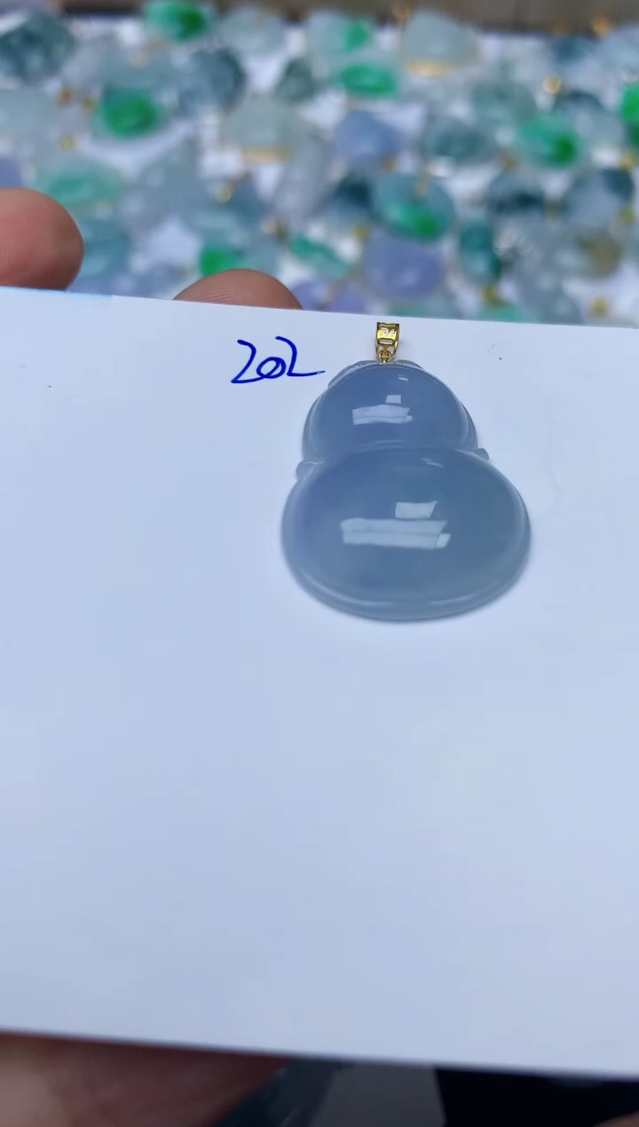 【闪购商品】翡翠颈饰18K金镶嵌天然翡翠A货