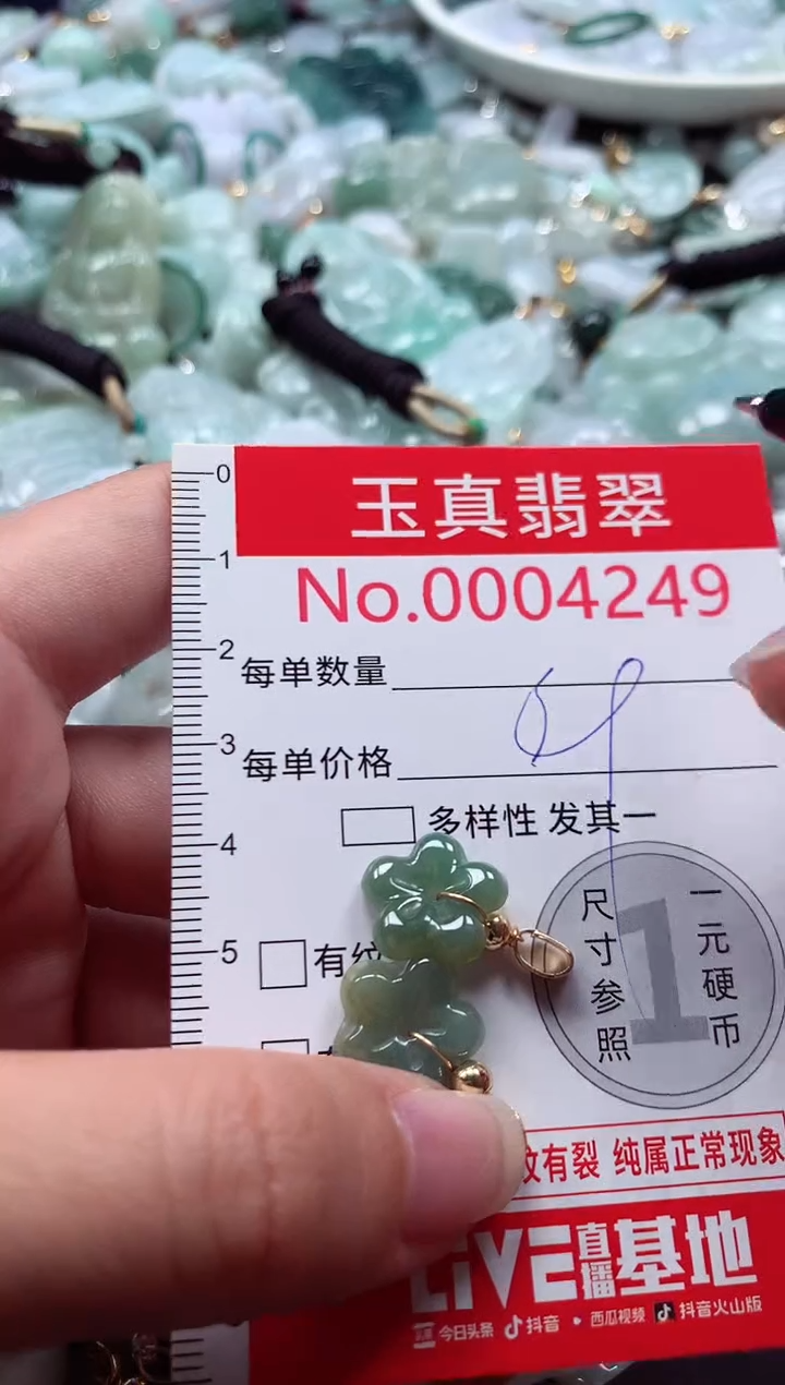 吊坠(不含链)未镶嵌翡翠4249