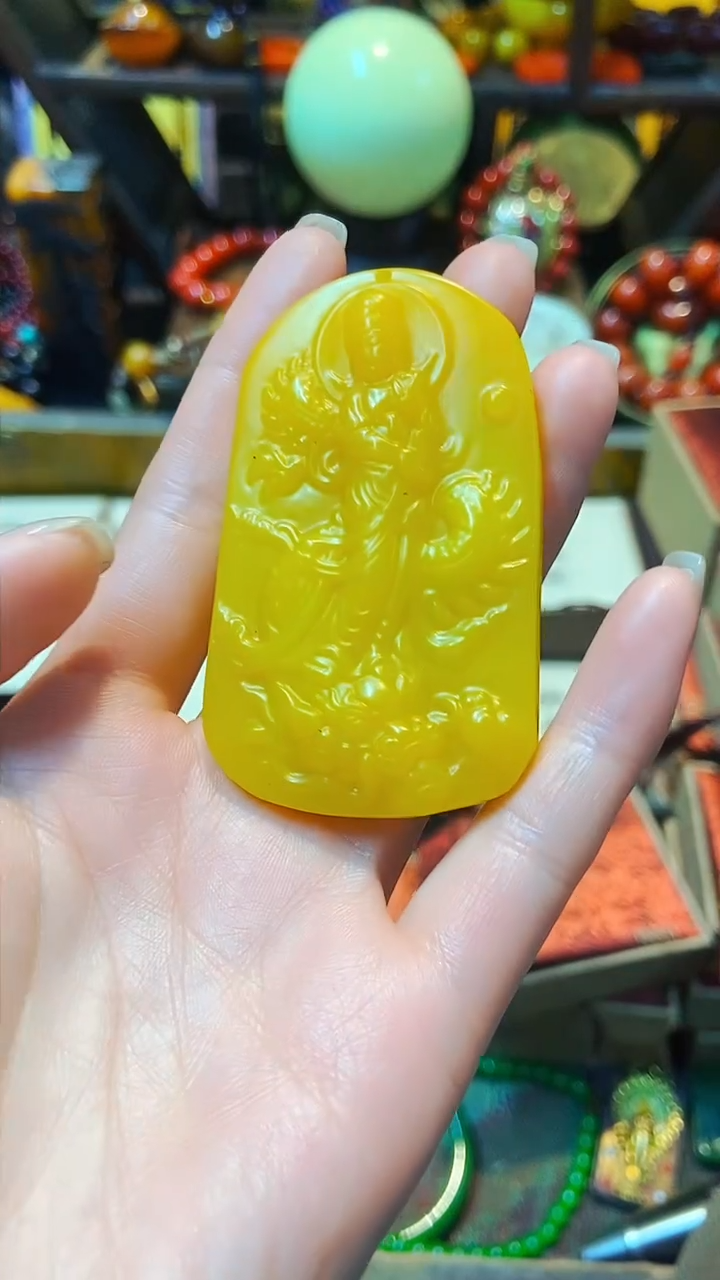 【闪购商品】和田玉（黄玉）挂件未镶嵌主播推荐主播推荐