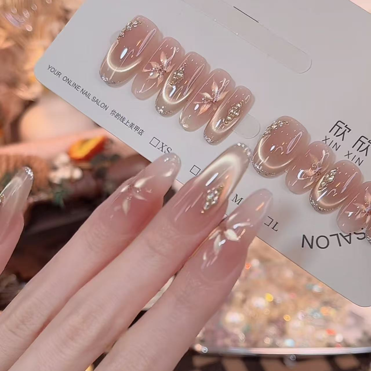 凤舞九天 - painted clear bow 纯手工穿戴甲 10片装