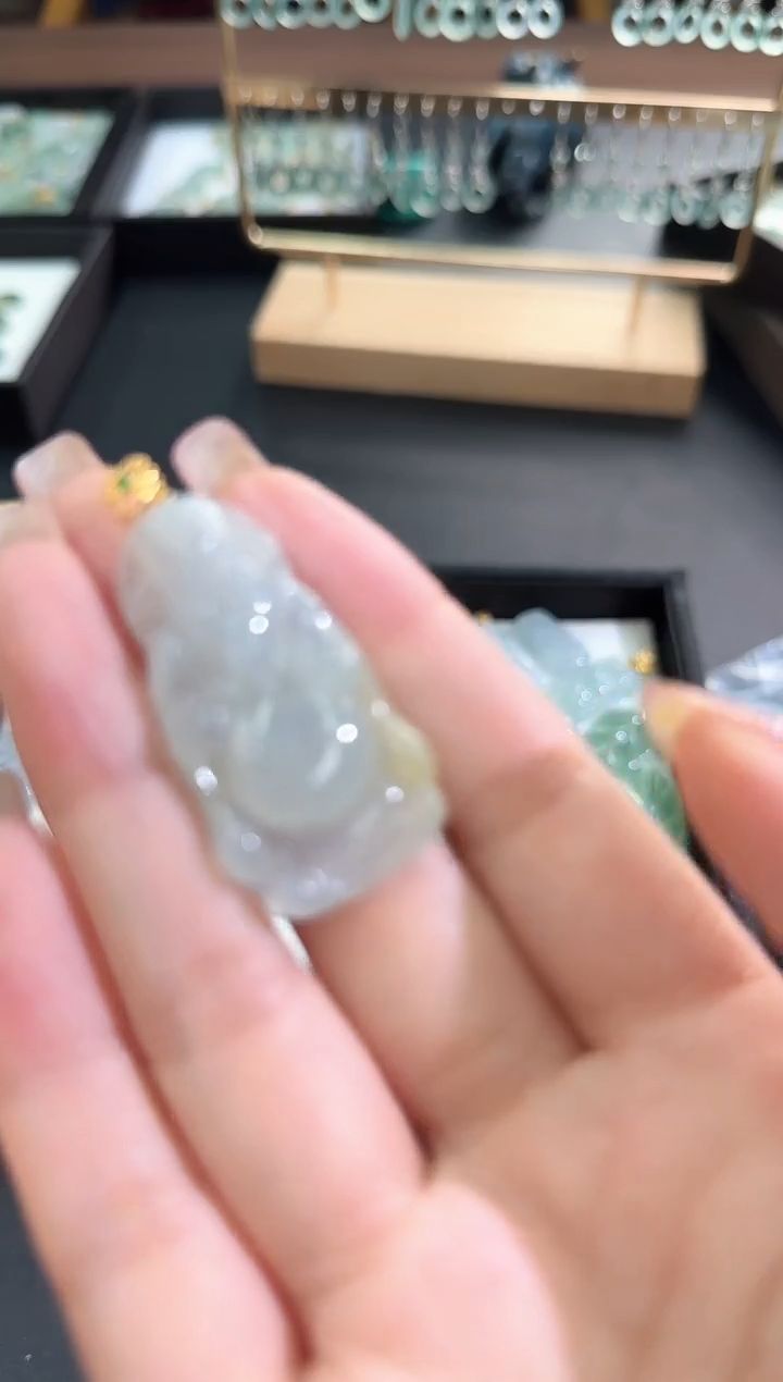 【闪购商品】翡翠颈饰18K金镶嵌 250211245