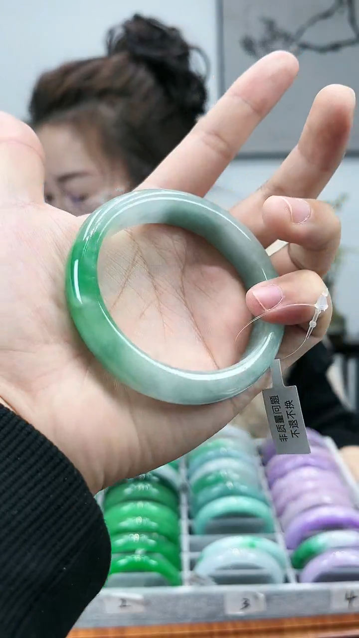 【闪购商品】砖雕s67独货手镯圈口60