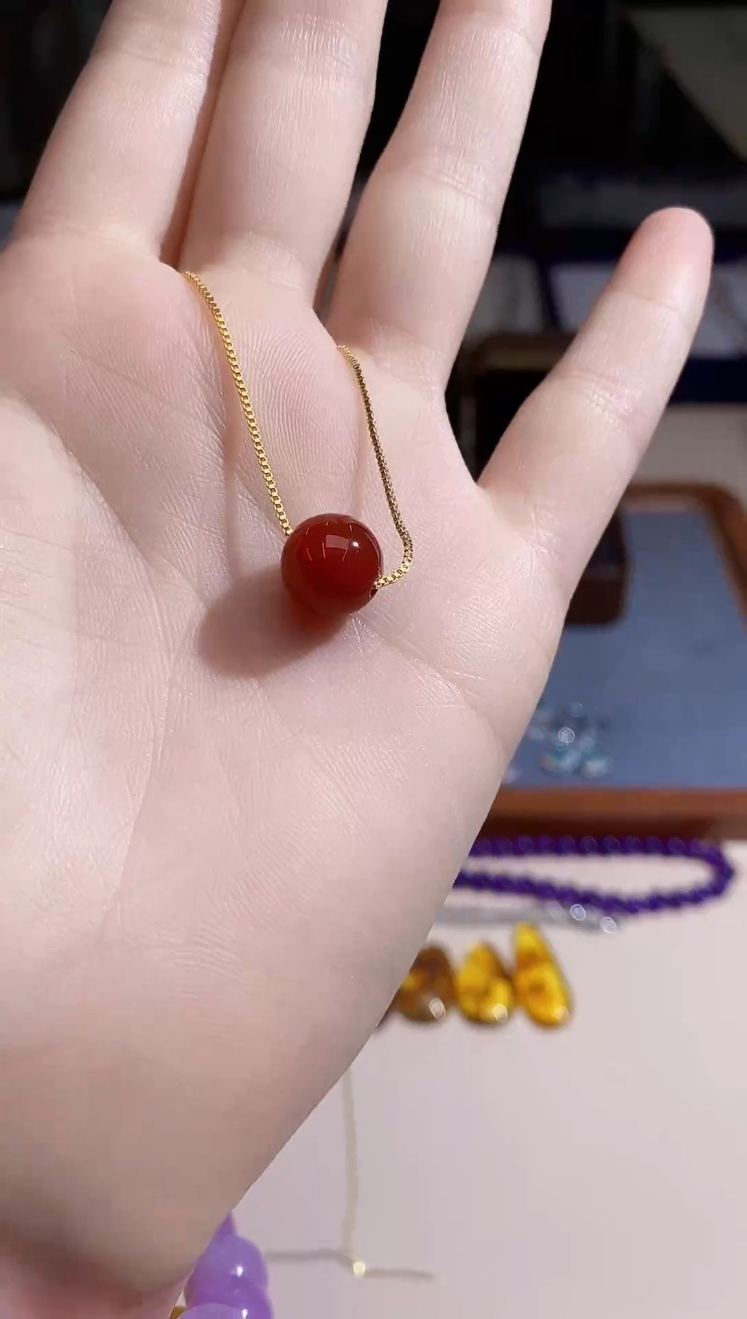 【闪购商品】玛瑙/玉髓项链未镶嵌多样性 发其一  【3】