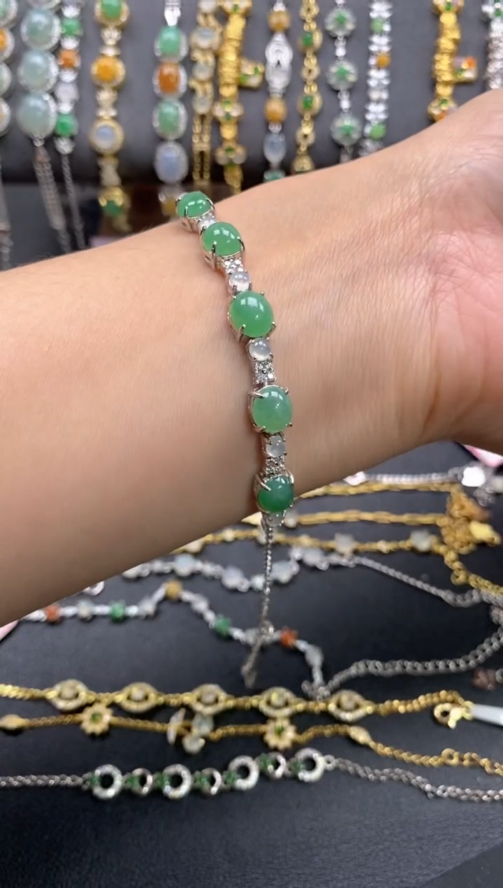 【闪购商品】翡翠戒指银S925镶嵌111111111     1