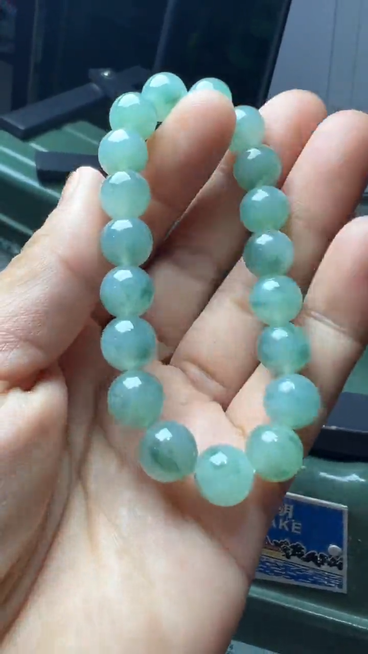 未镶嵌手串翡翠c***a缅甸翡翠A货卡10左右