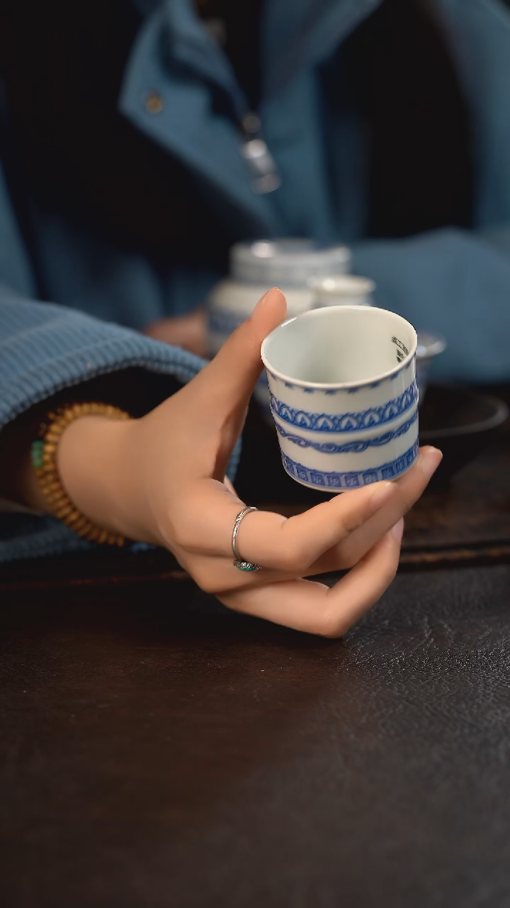 【闪购商品】杯聚澜堂点工宝相竹节杯