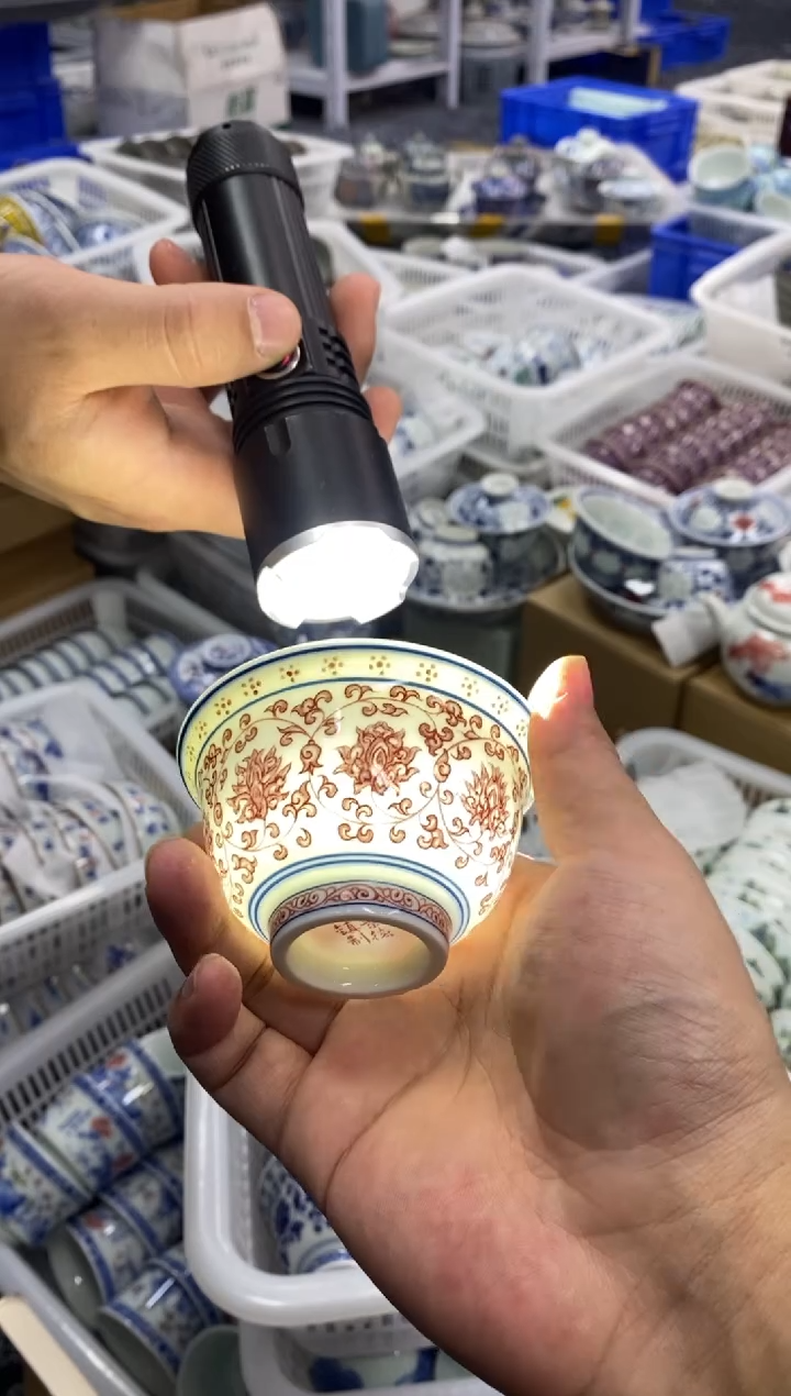 摆件陶景德陶瓷茶具中压手容量约80