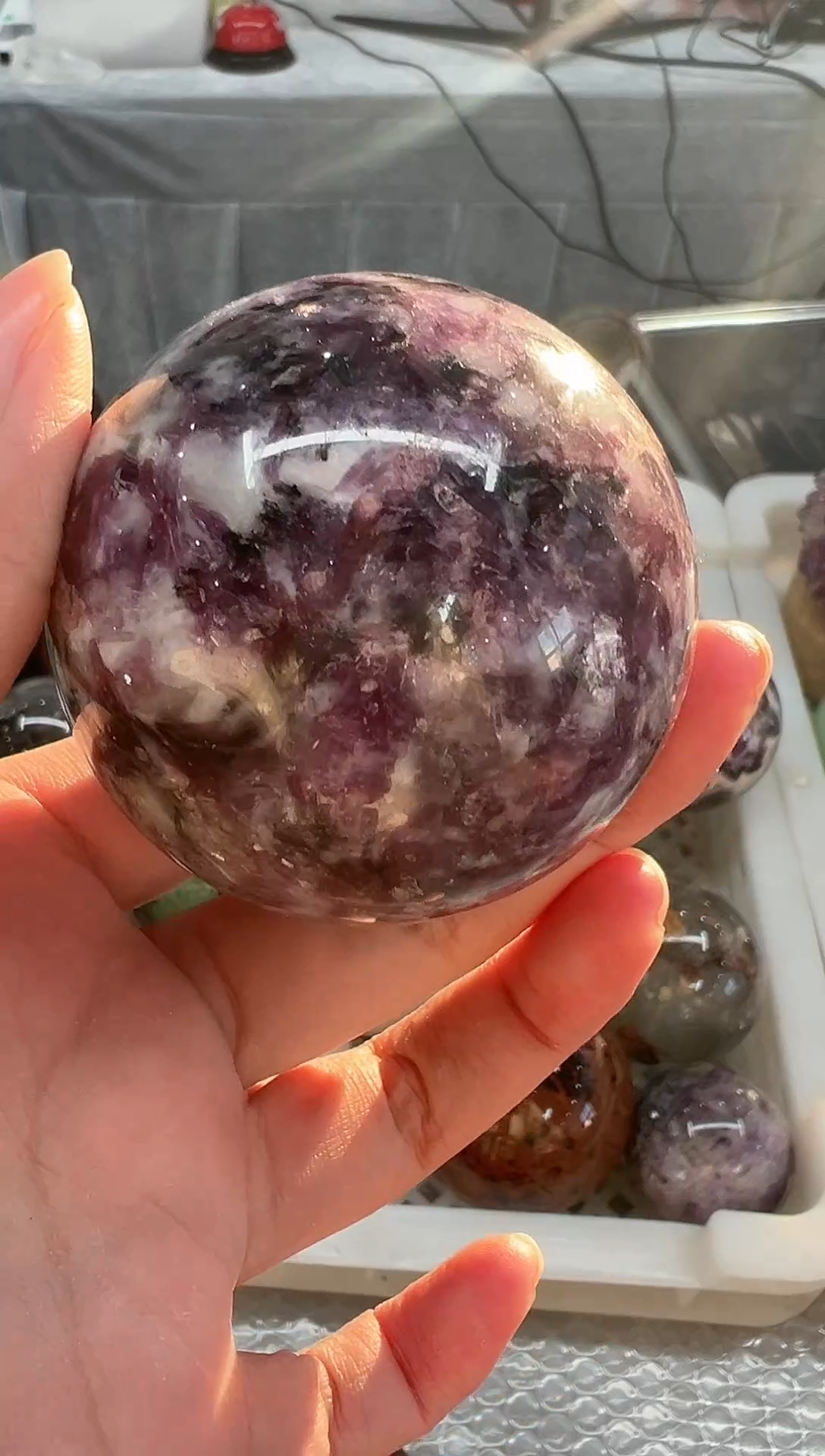 未镶嵌珠宝半成品水晶S619 约5.7cm