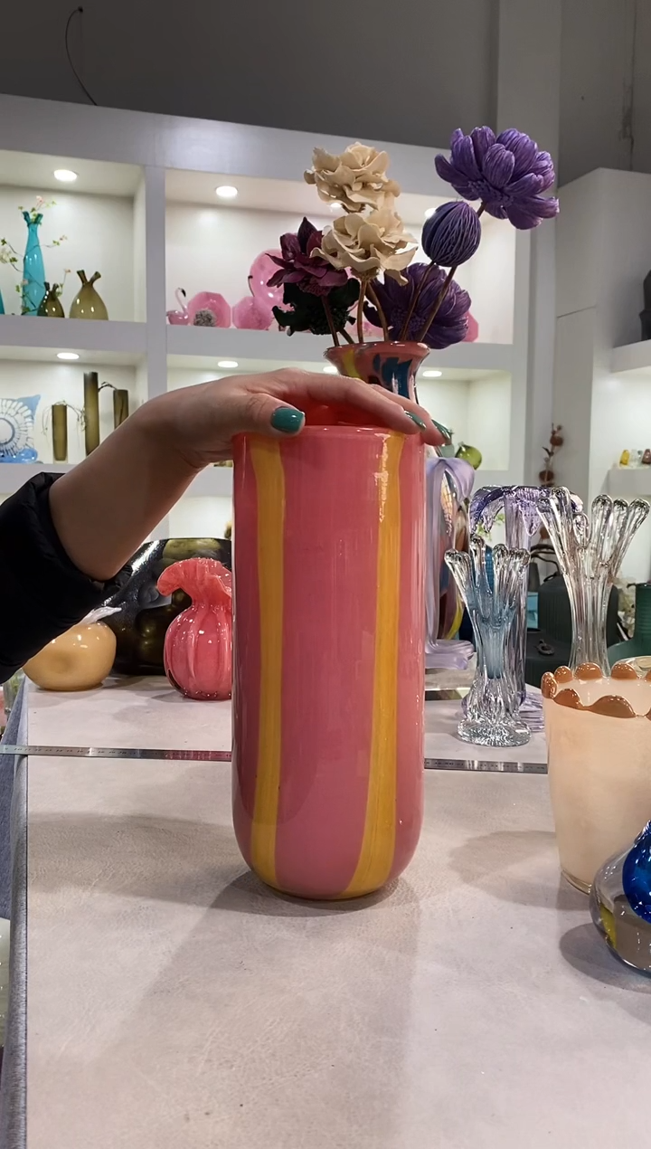 贝*?慕忆家手作琉璃花瓶微瑕