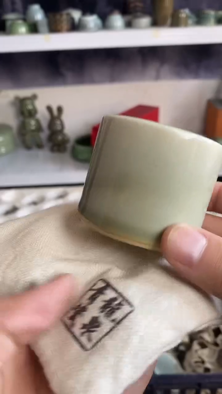  【山隐青瓷】龙窑柴烧杯子    全品