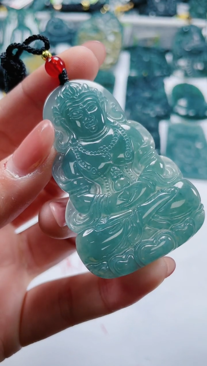 【闪购商品】翡翠颈饰未镶嵌多样性发货一件发货-度母观音