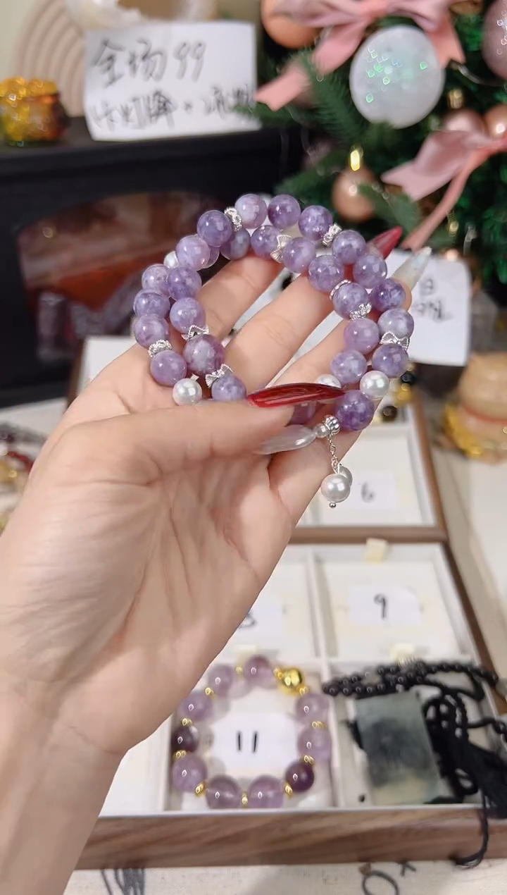 未镶嵌手链水晶双圈