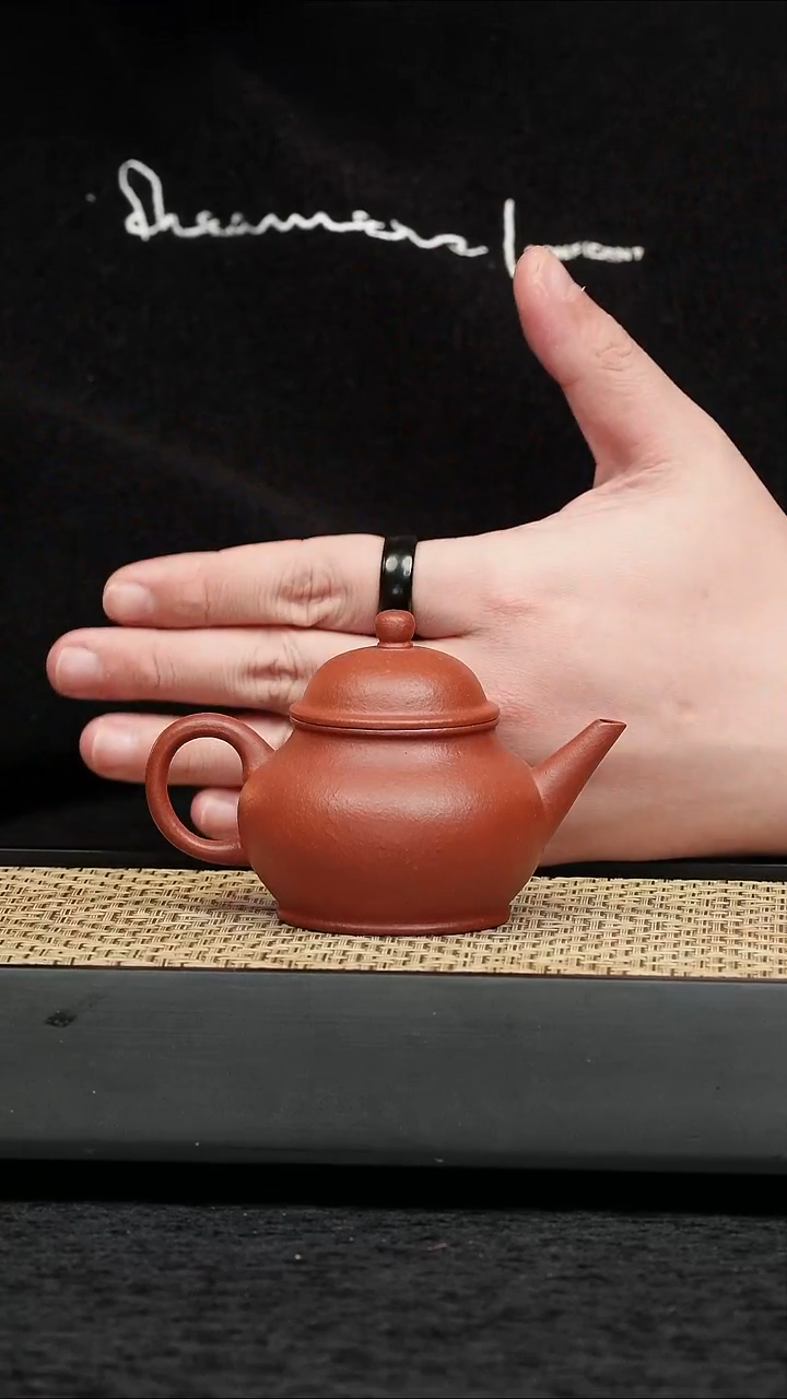茶壶紫砂五堂 水平-粗砂朱泥