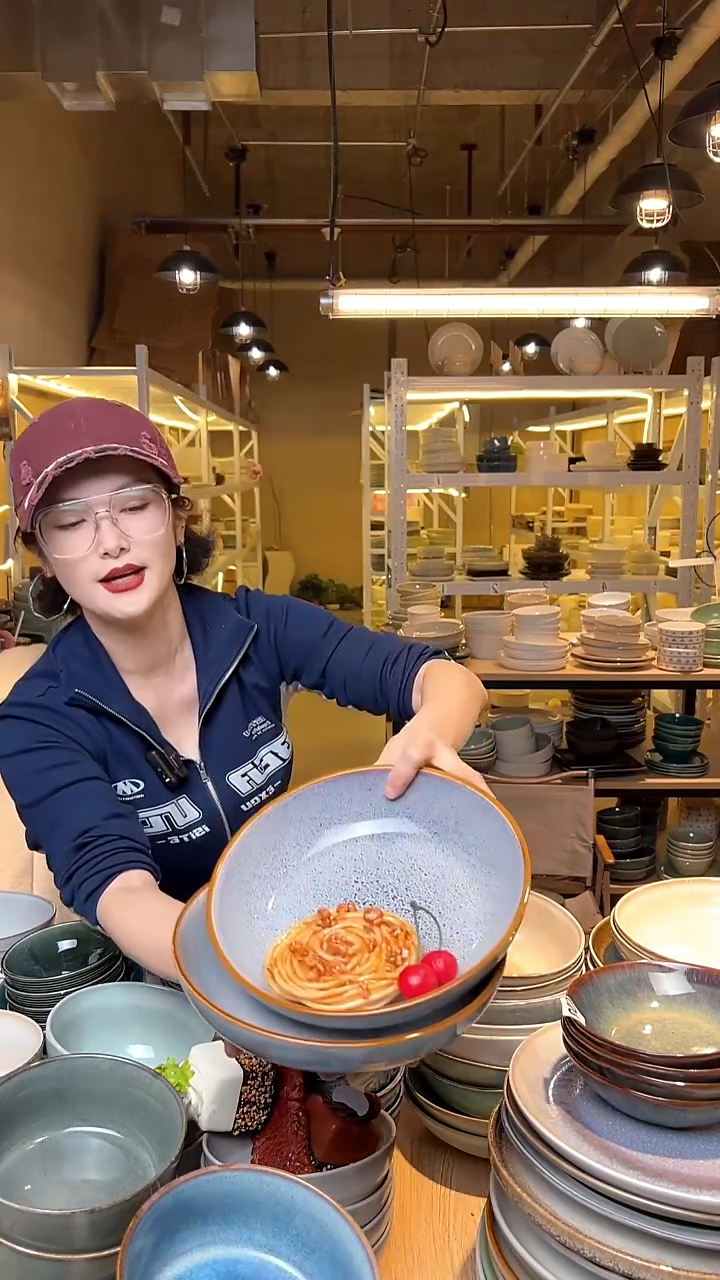 瓷230外贸尾货高温釉下彩陶瓷餐具默认微瑕