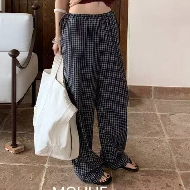 喜喜家东大门正品MOHHE新款格子裤