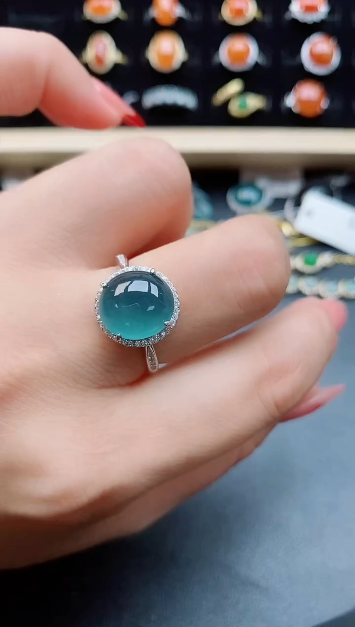 【闪购商品】翡翠戒指银S925镶嵌1212