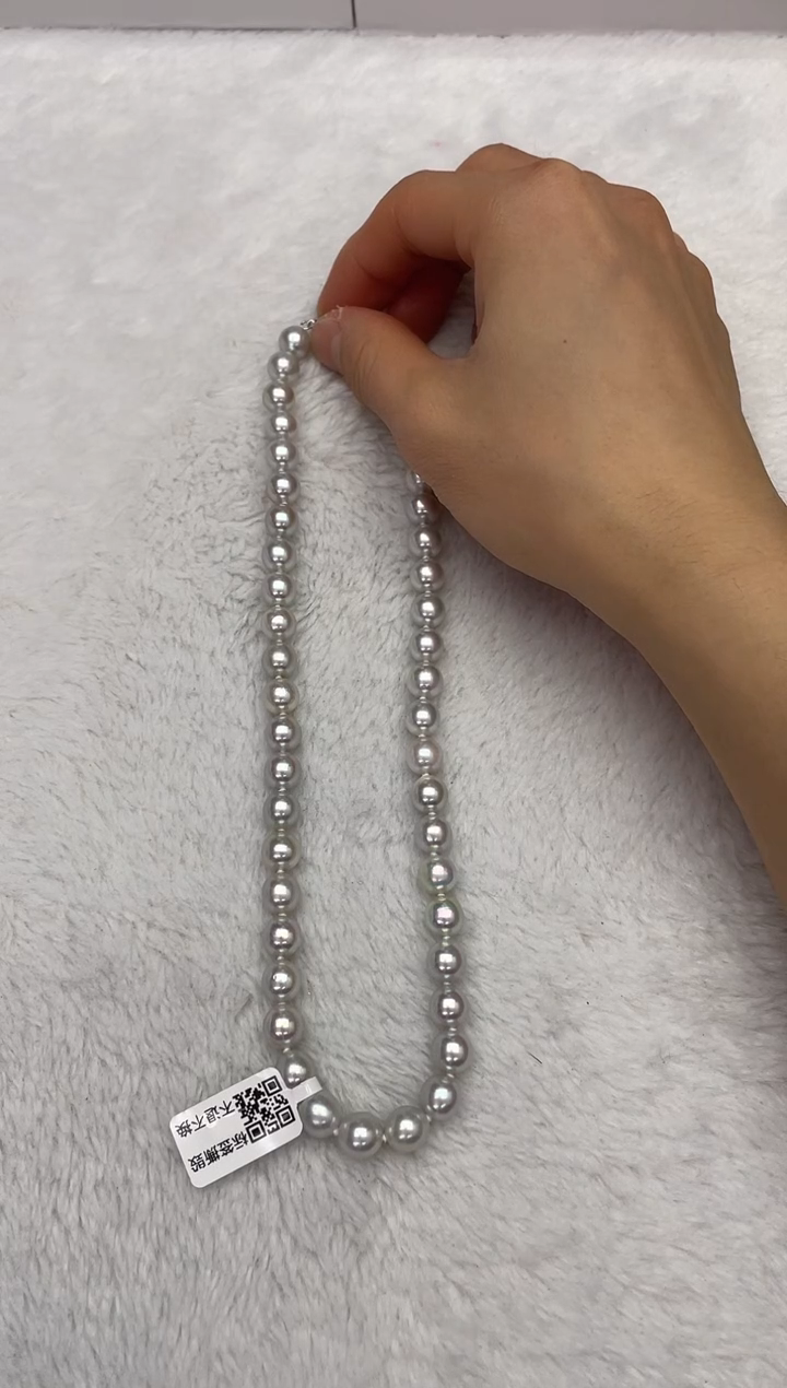 【闪购商品】海水珍珠颈饰未镶嵌AK真多麻8.5-9mm（多样性发一）