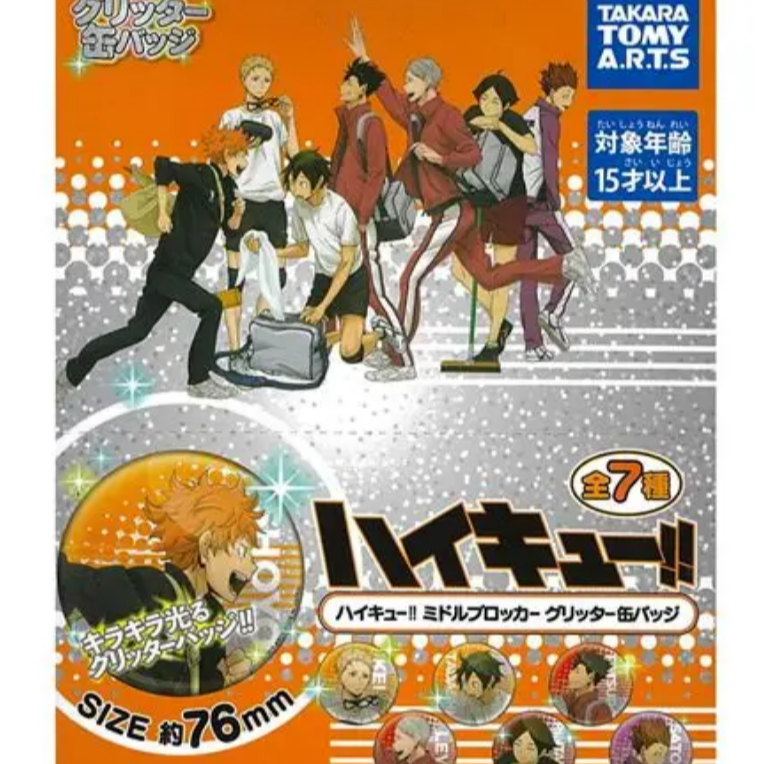 排球少年 副攻手 大徽章 默认代拆001