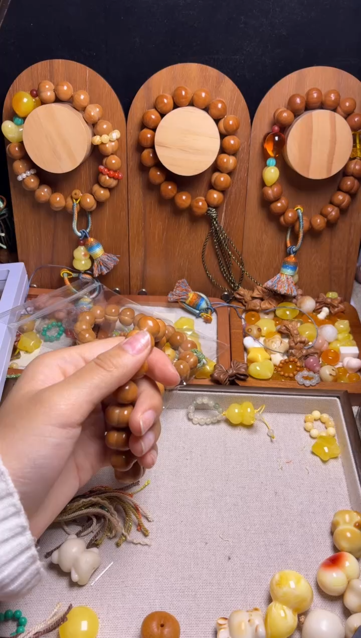 手串猴头核桃T****0全品纯手工聚宝盆悟道猫吊坠复古流苏手持