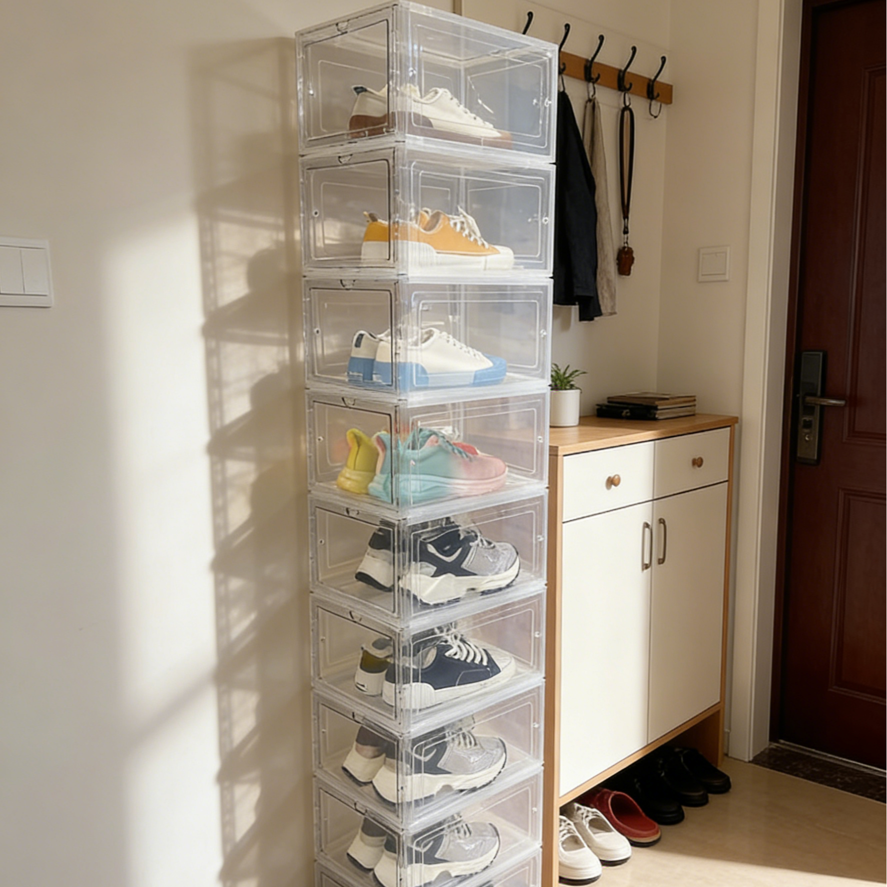 透明鞋盒收纳盒防氧化