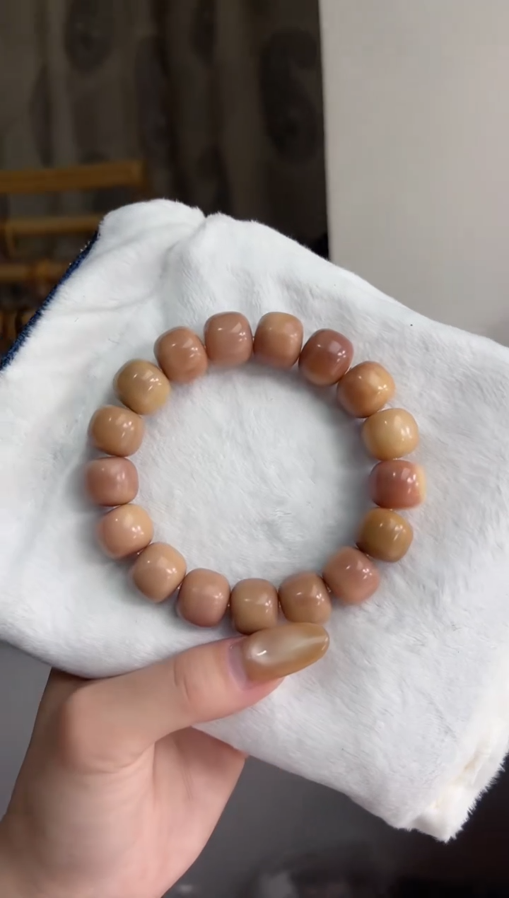 手串菩提根/象牙果沐m04紫美人干磨桶珠13*14mm手串