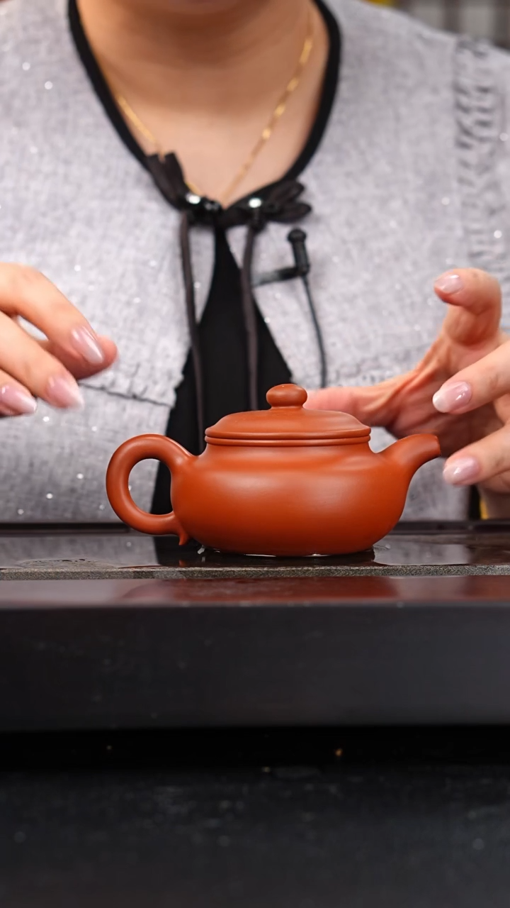 茶壶紫砂赵庄朱泥仿古200cc陈佳欢