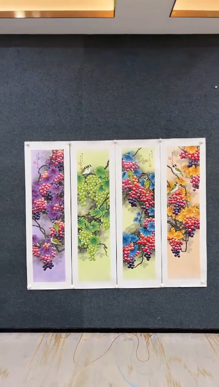 【闪购商品】国画 2.14-艺术-黄春香-四条屏-27