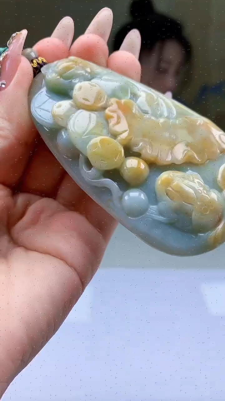 【闪购商品】定制翡翠未镶嵌4902ty-毛货挂件163