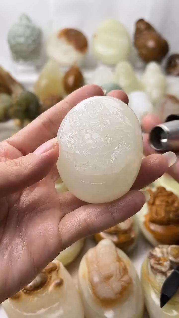 石材古青石棉纹正常不退换龙龟微瑕