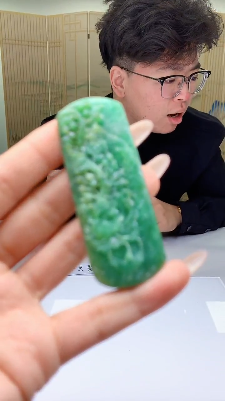 【闪购商品】定制翡翠未镶嵌4688ty-毛货挂件