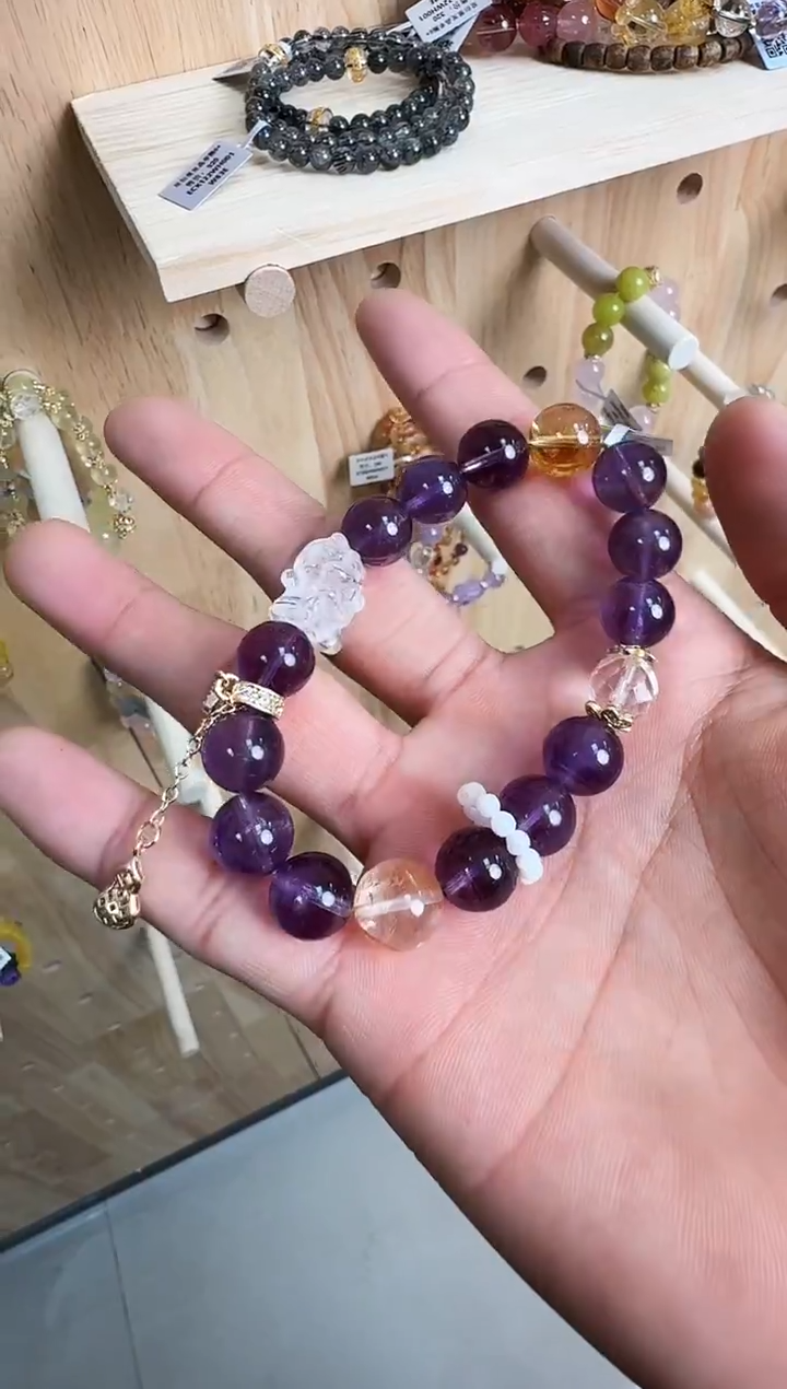 未镶嵌手链水晶村0391 约11mm