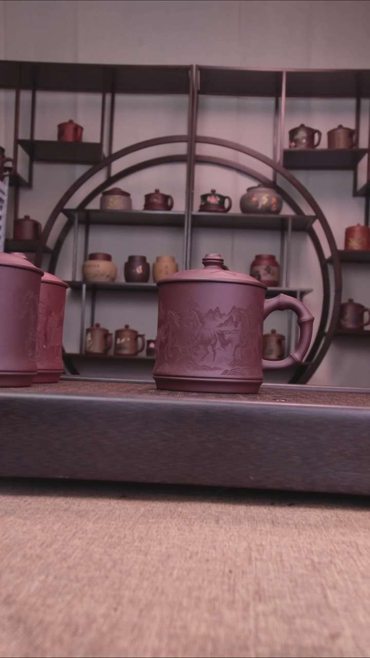 茶杯紫砂裕*八骏图前程似锦不能说价格和他不一样哈