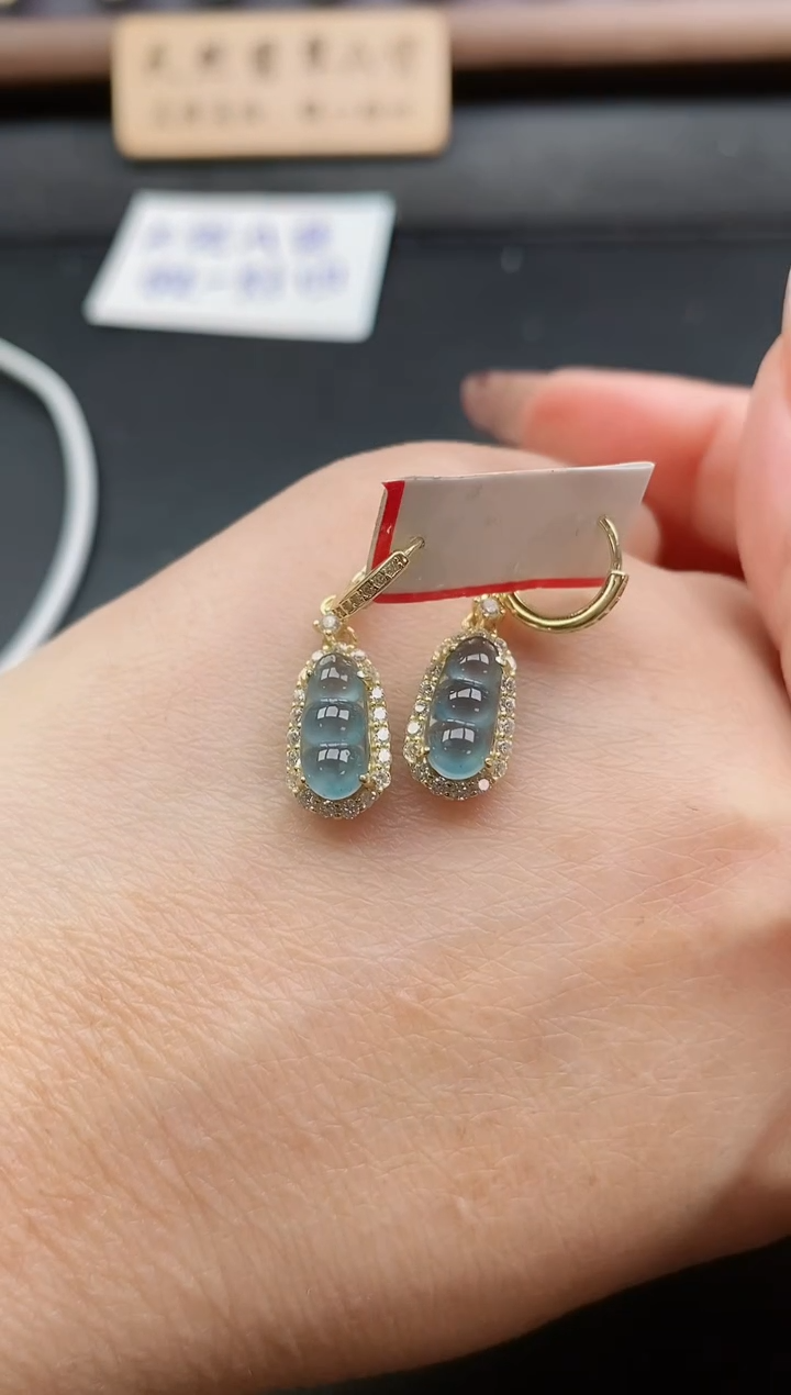 银S925镶嵌戒指翡翠1