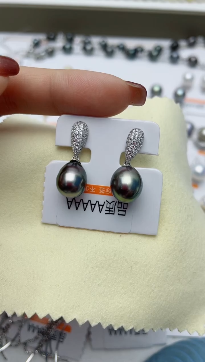 【闪购商品】海水珍珠耳饰银S925镶嵌W42