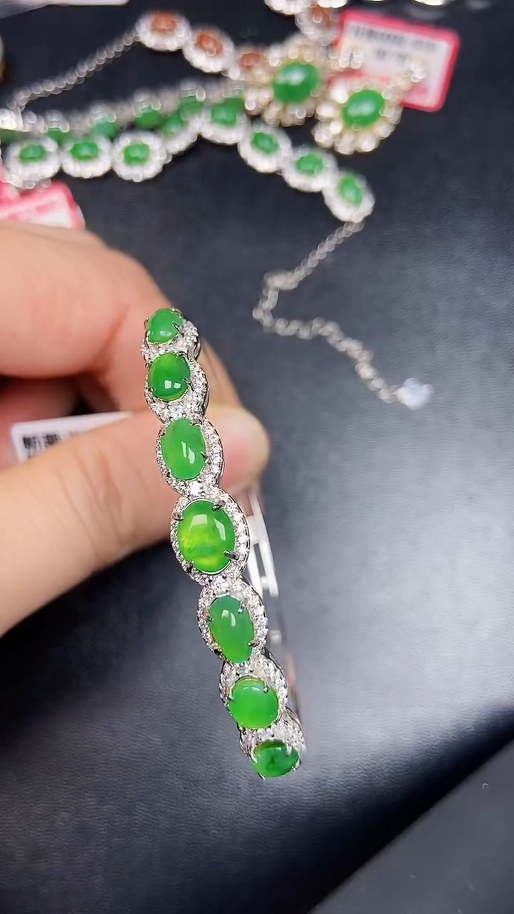 银S925镶嵌戒指翡翠2210