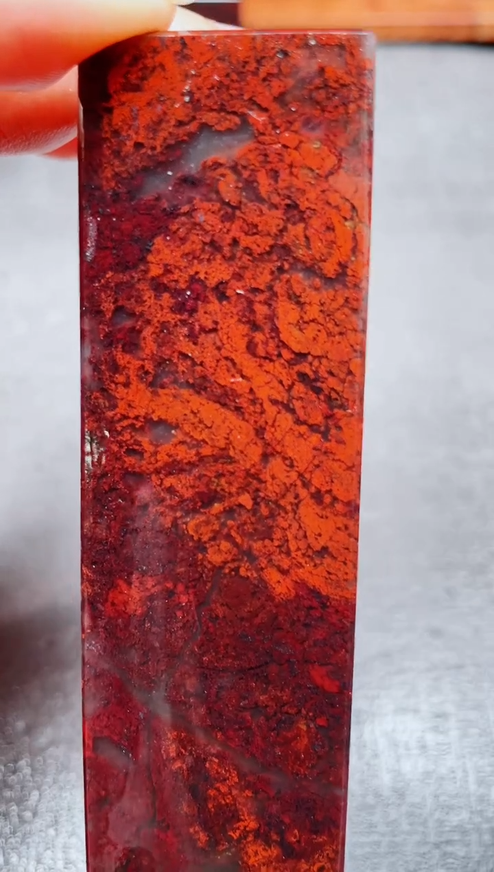 玉桂林鸡血玉素章--26