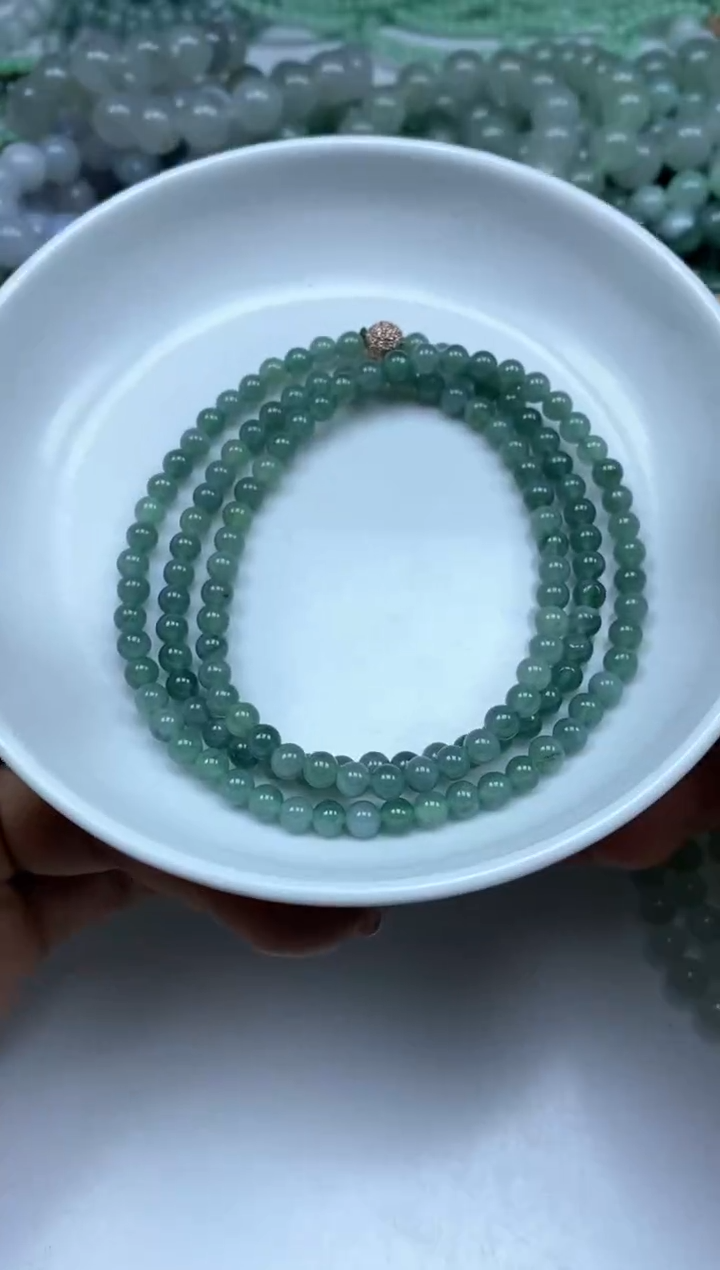 【闪购商品】翡翠手饰未镶嵌8175翡翠危蓝项链一条80元