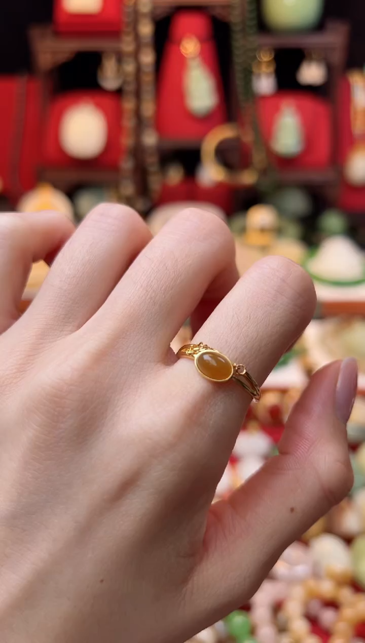 【闪购商品】和田玉戒指银S925镶嵌福利