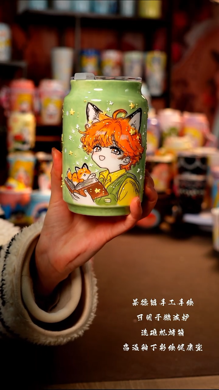 景德镇陶瓷手工手绘杯杯