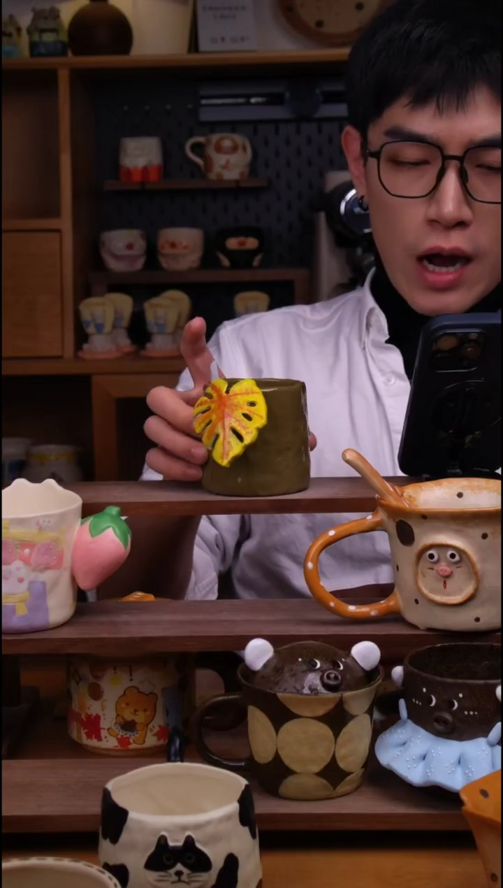 杯子陶景德镇可爱设计师款陶瓷15