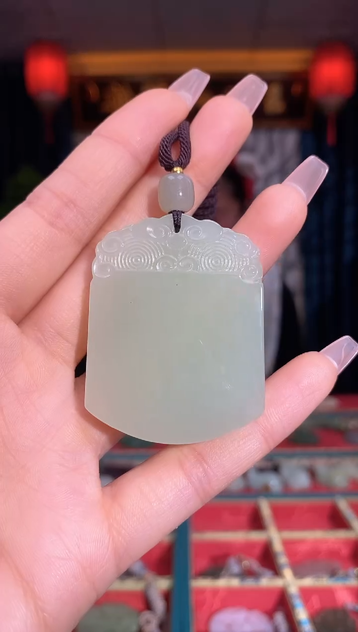 【闪购商品】和田玉颈饰未镶嵌无事牌